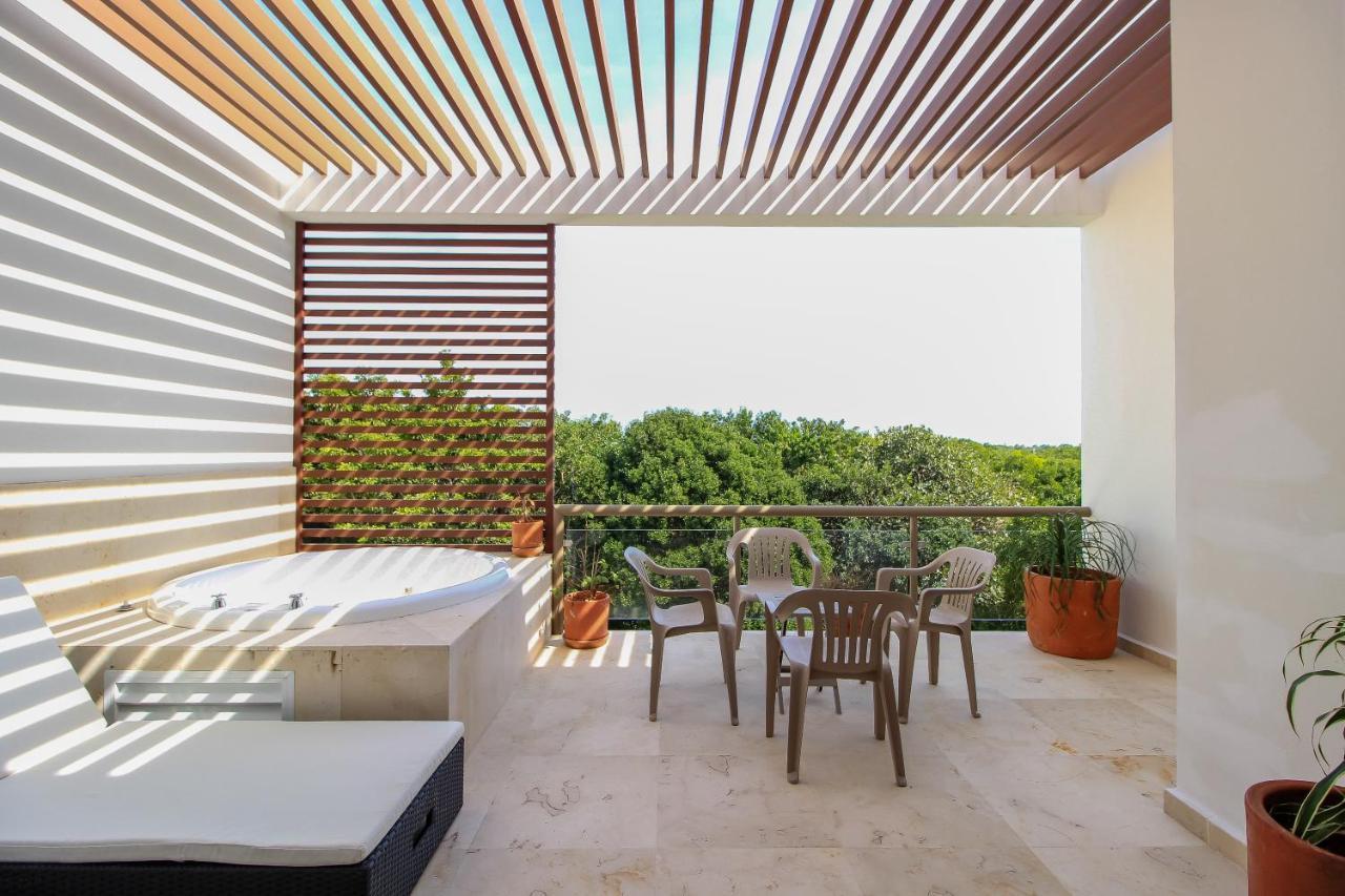 Exceptional 2Story Penthouse With Hot Tub And Rooftop Terrace In Bahia Principe Akumal Dış mekan fotoğraf